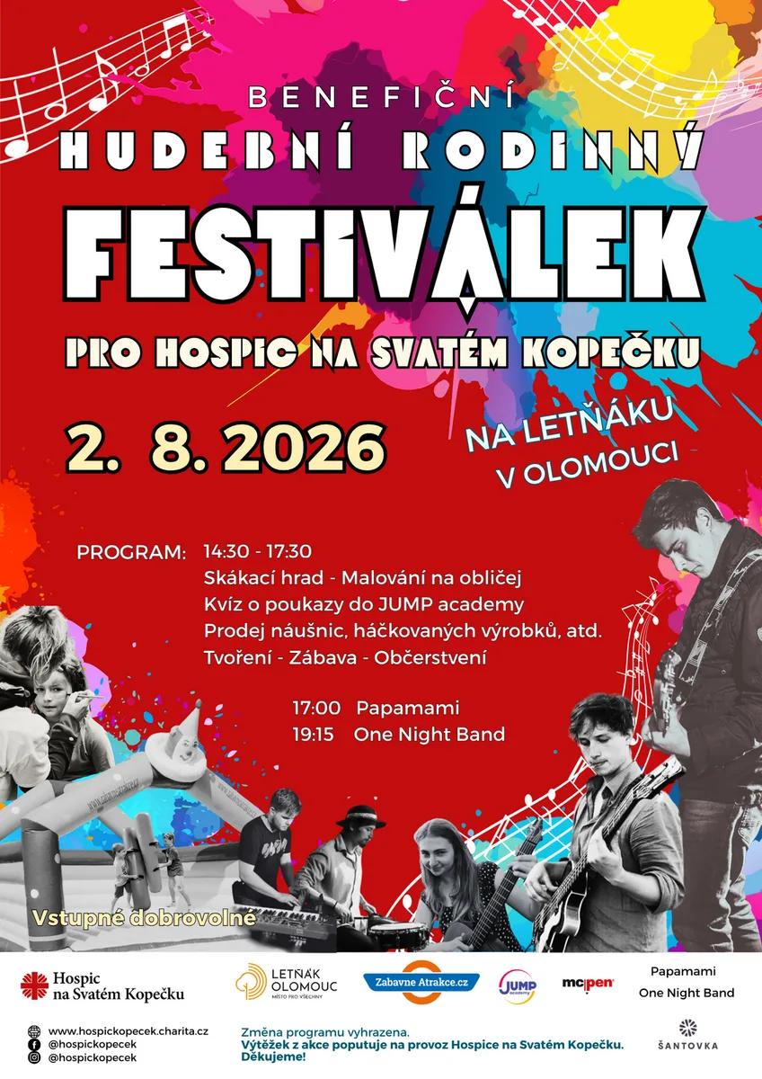 Hudební rodinný FESTIVÁLEK na Letňáku