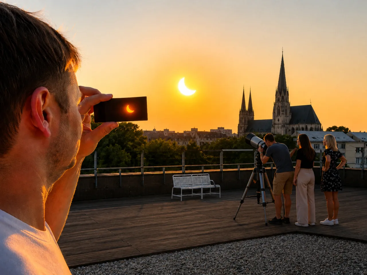 Pozorování zatmění Slunce a Perseid
