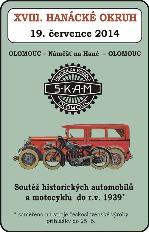 Hanácké okruh plakát