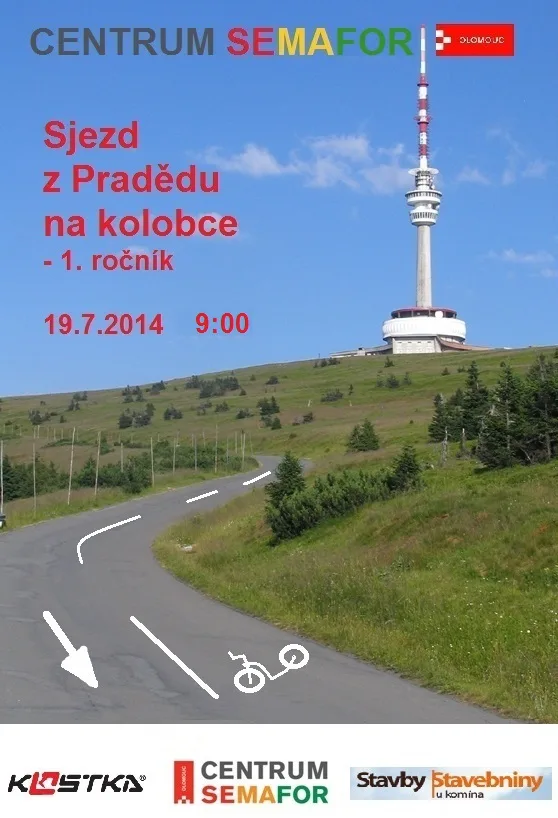 Plakát na sjezd z Pradědu
