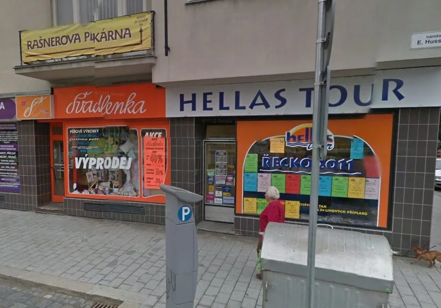 Hellas tour v Prostějově, zdroj: www.googlemaps.cz