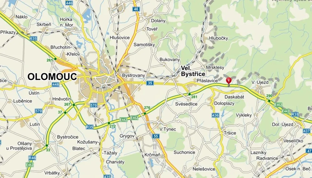 místo dopravní nehody