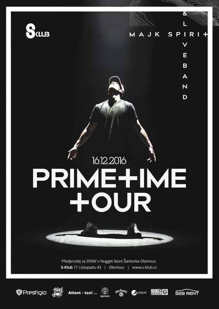 Do olomouckého S-Klubu přijede Majk Spirit se s svým Primetime Tour
