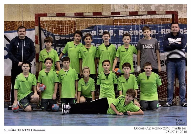 Házenkářský tým mladších žáků TJ STM Olomouc skončil bronzový v turnaji Dobiáš CUP