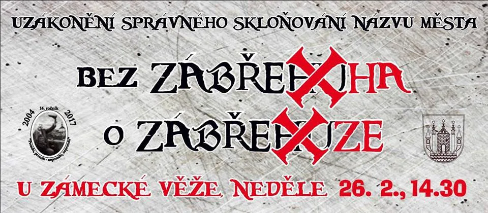 V Zábřehu, nebo v Zábřeze? Město vyvěsí informační tabuli se správným skloňováním