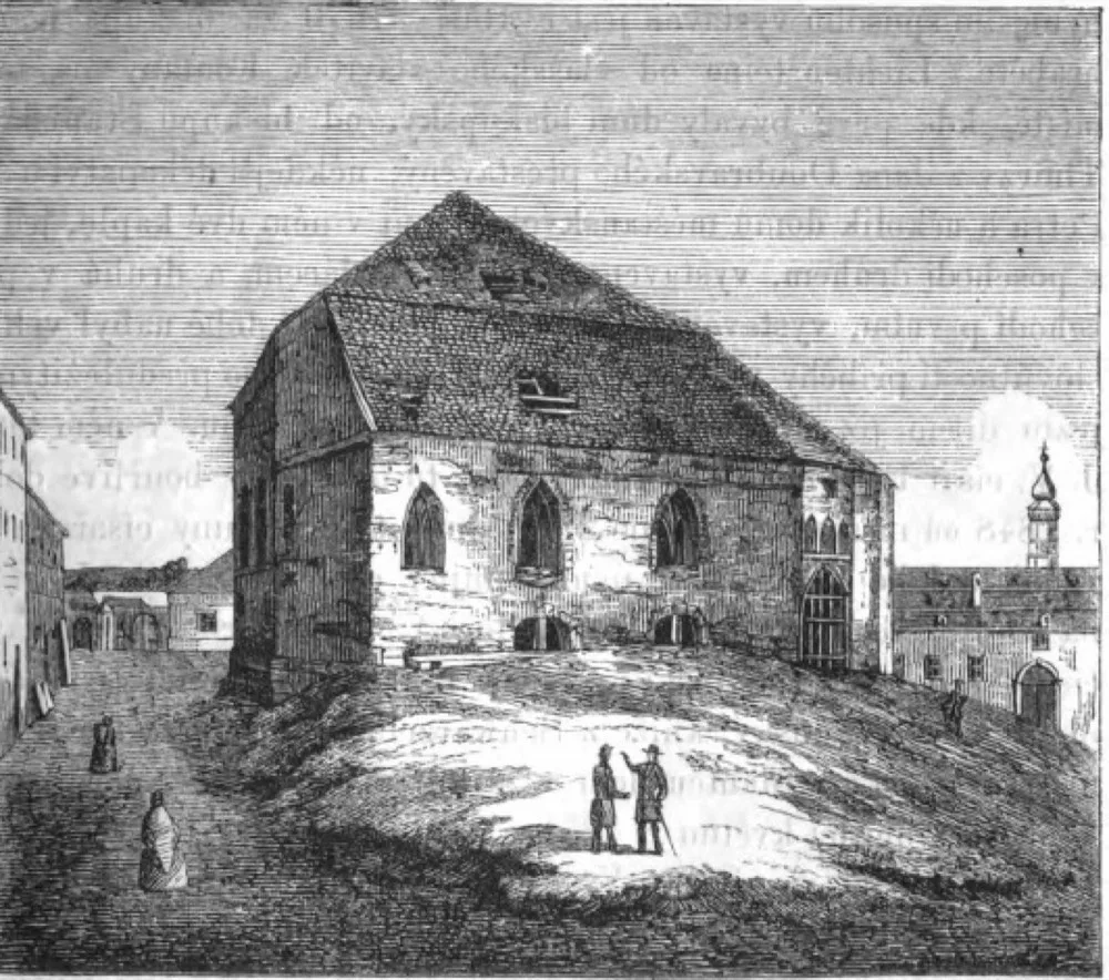 Blažejský kostel, zbořen 1840