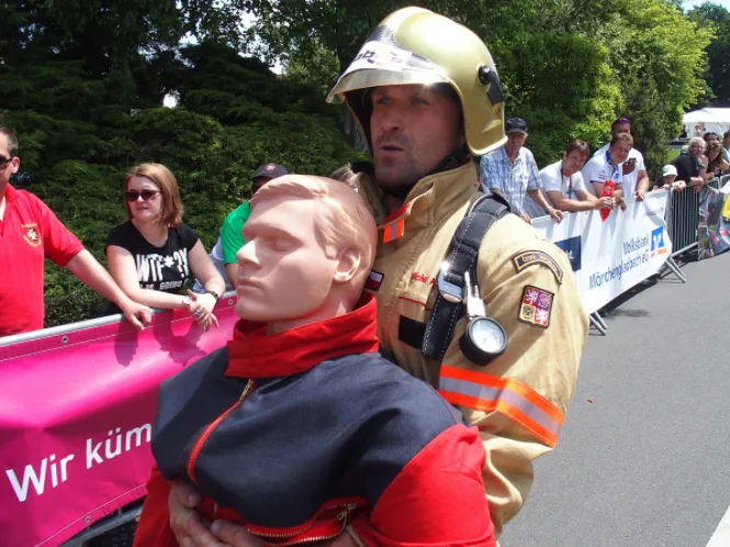 Olomoucký hasič Michal Přecechtěl vybojoval druhé místo v mezinárodní soutěži Toughest Firefighter Alive