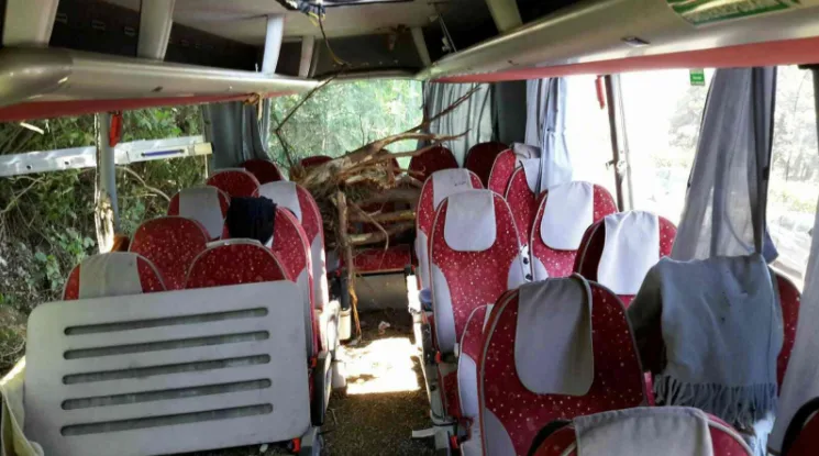 Včerejší nehodu autobusu na D35 policisté vyšetřují jako podezření z těžkého ublížení na zdraví