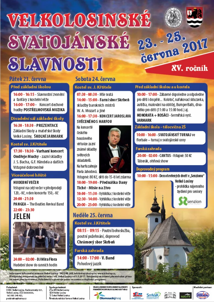 Program Velkolosinských svatojánských slavností