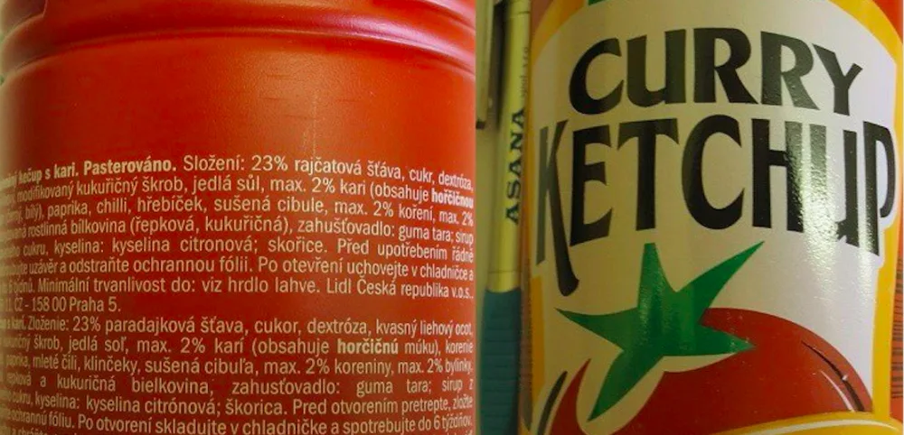 Kečup z Lidlu, který neobstál v rozboru.