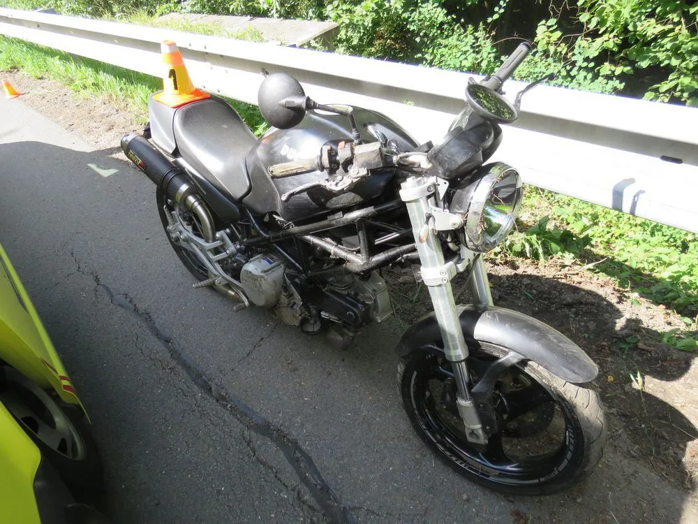Dopravní nehoda motorkářky u Konice