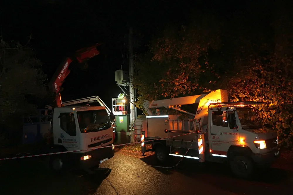 ČEZ vyčíslil škody způsobené orkánem Herwartem, který úřadoval na konci října, na 71 milionů