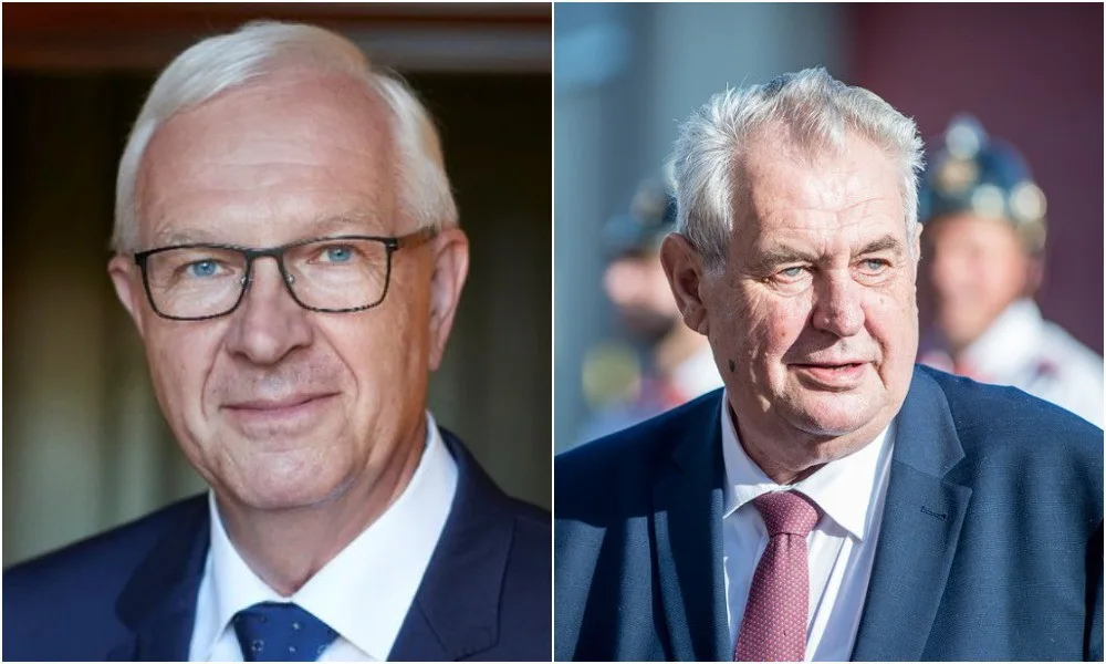 Jiří Drahoš a Miloš Zeman