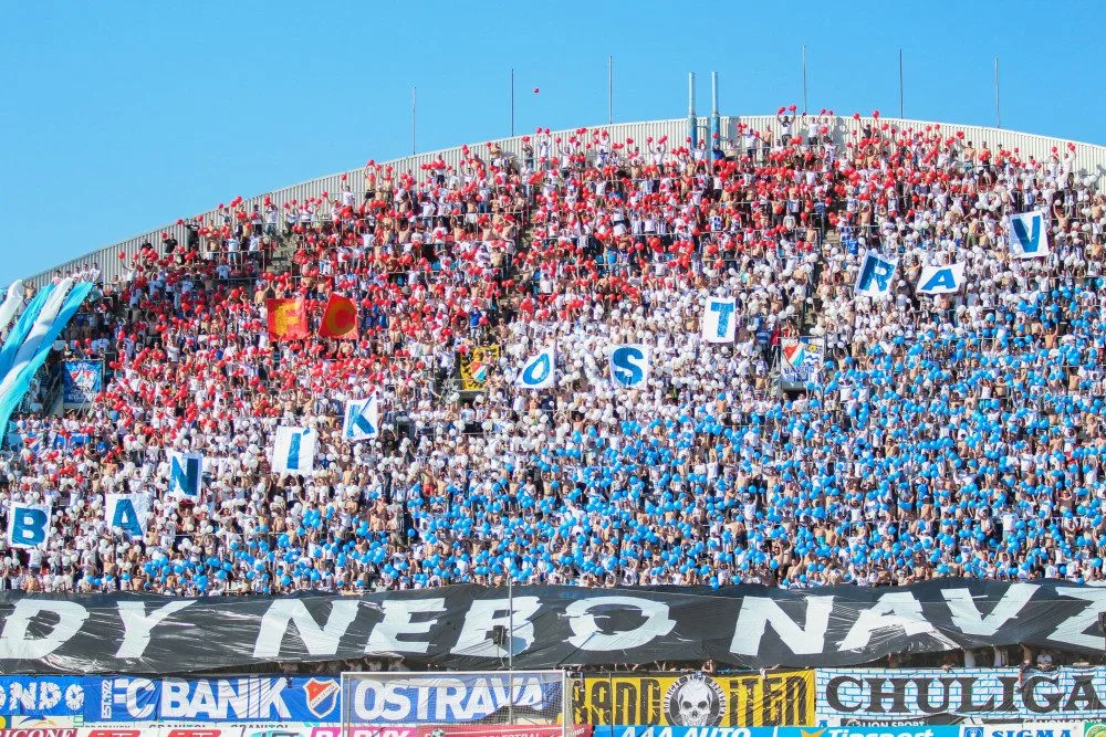FOTOGALERIE: Baníkovci obsadili Andrův stadion, Sigma jim ale vítězství nedopřála