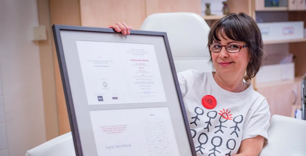 Nábor dárců kostní dřeně naplňuje můj život, říká oceněná sestra z olomoucké nemocnice Ingrid Venclíková