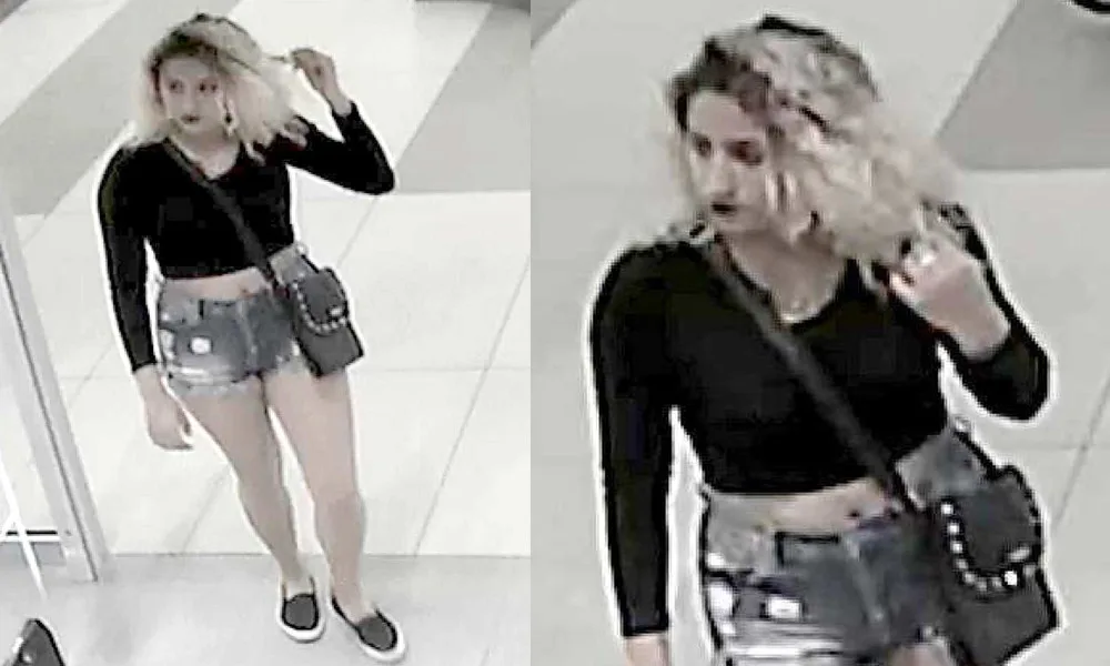 Policie pátrá po této blondýně. Měla ukrást telefon, který našla v převlékací kabince