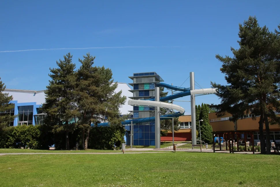 Tobogán na olomouckém plaveckém stadionu