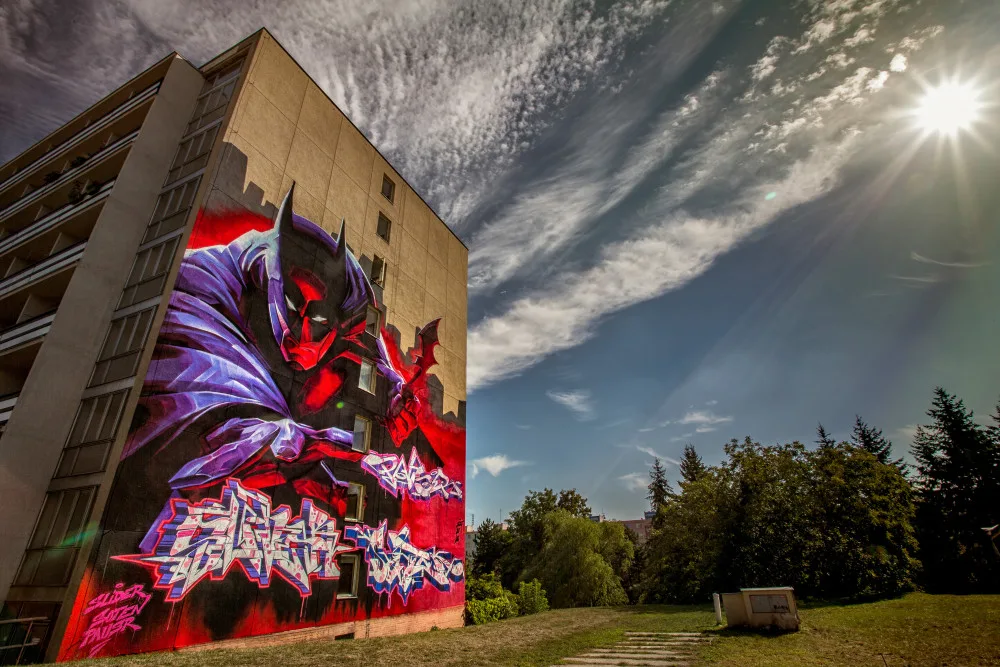 Největším tahákem letošního Street art festivalu bude velkoformátový obraz na štítu Passingerova mlýna