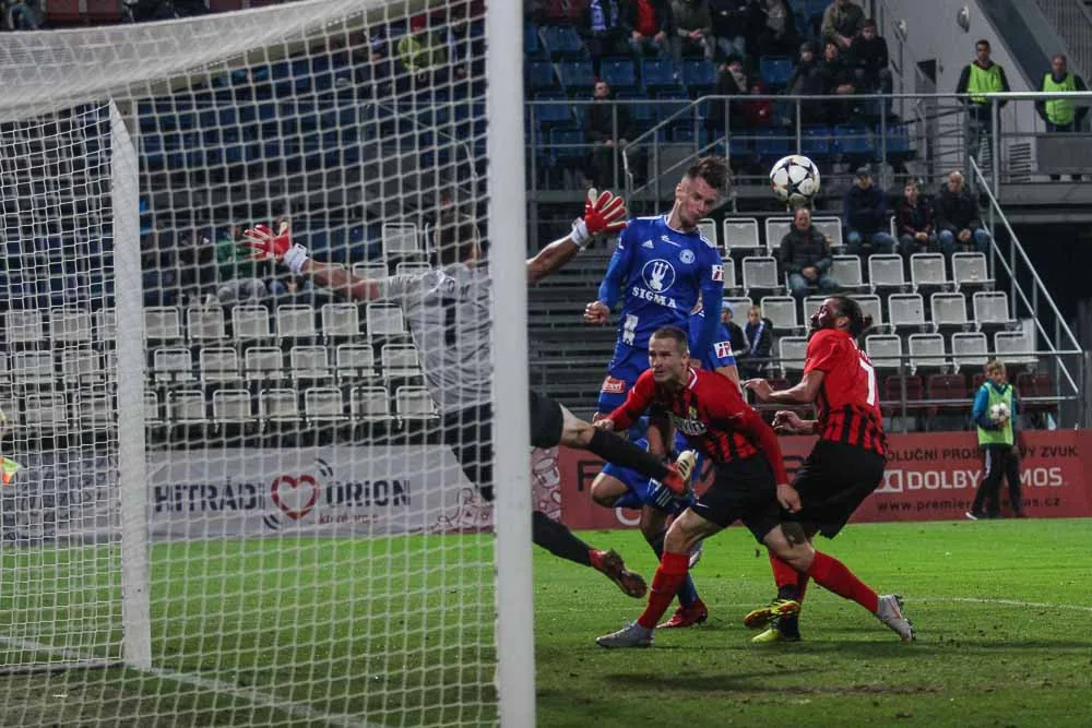 FOTOGALERIE: Sigma vydřela s Opavou na domácím hřišti bod, po dvou inkasovaných gólech vyrovnala na 2:2