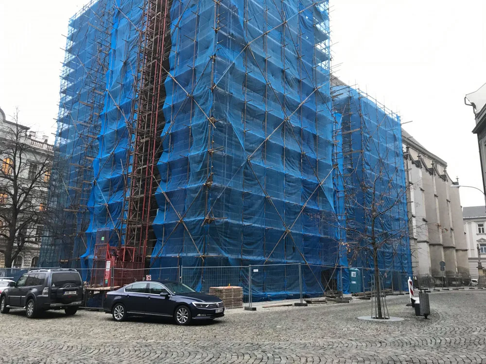 FOTO: Kostel svatého Mořice prochází rekonstrukcí za 123 milionů. Hotovo bude v roce 2021