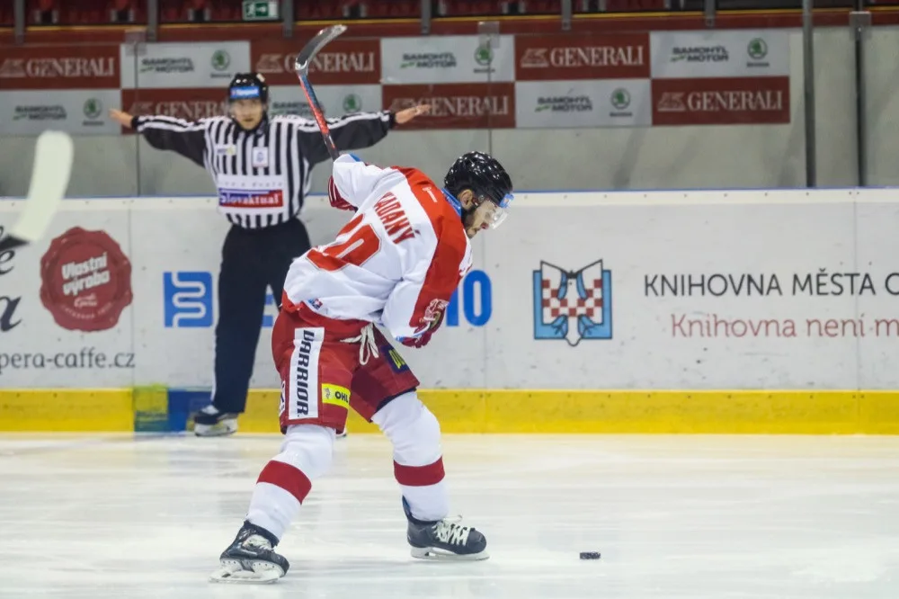 FOTOGALERIE: Moře nepomohly ani dva góly Ostřížka, s Litvínovem padla smolně v prodloužení 4:5