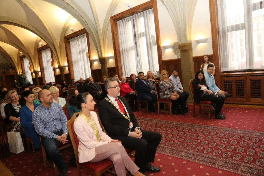 FOTO: Na radnici vítali prvního Olomoučánka letošního roku