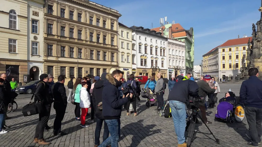 FOTO/VIDEO: Milan Langer vyrazil se skupinou nadšenců na pouť z Olomouce do Španělska