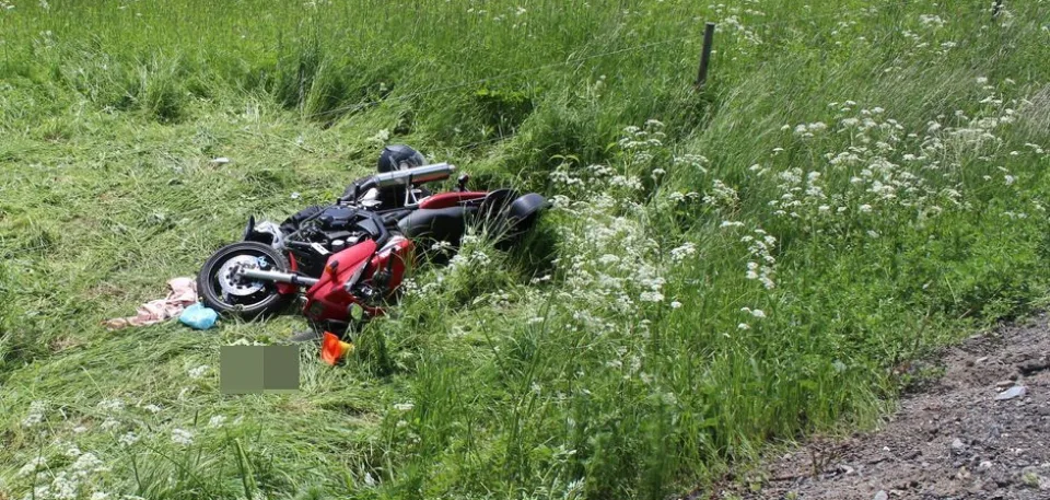Srna vběhla před rozjetý motocykl. Řidič i spolujezdkyně skončili v nemocnici