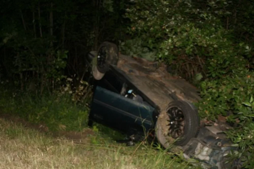 Osmnáctiletý mladík se chtěl vyhnout střetu se zvěří. Auto přetočil na střechu