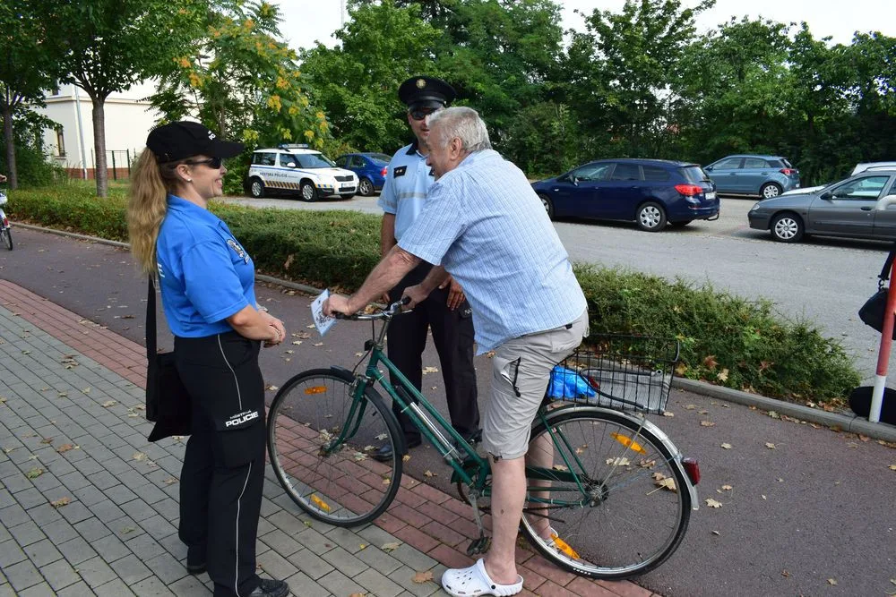 FOTO: Při kontrole cyklistů nebyl zjištěn žádný vážnější prohřešek