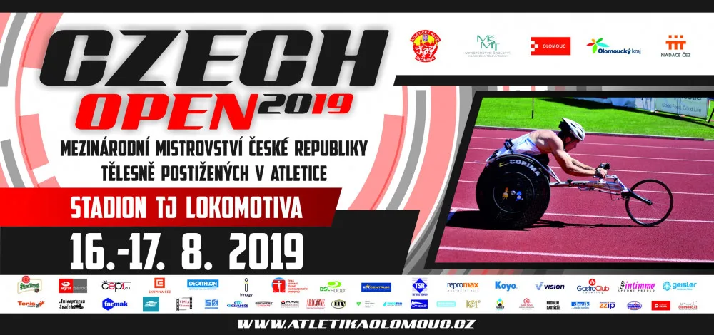 V Olomouci probíhá třináctý ročník mezinárodního mítinku tělesně postižených Czech Open