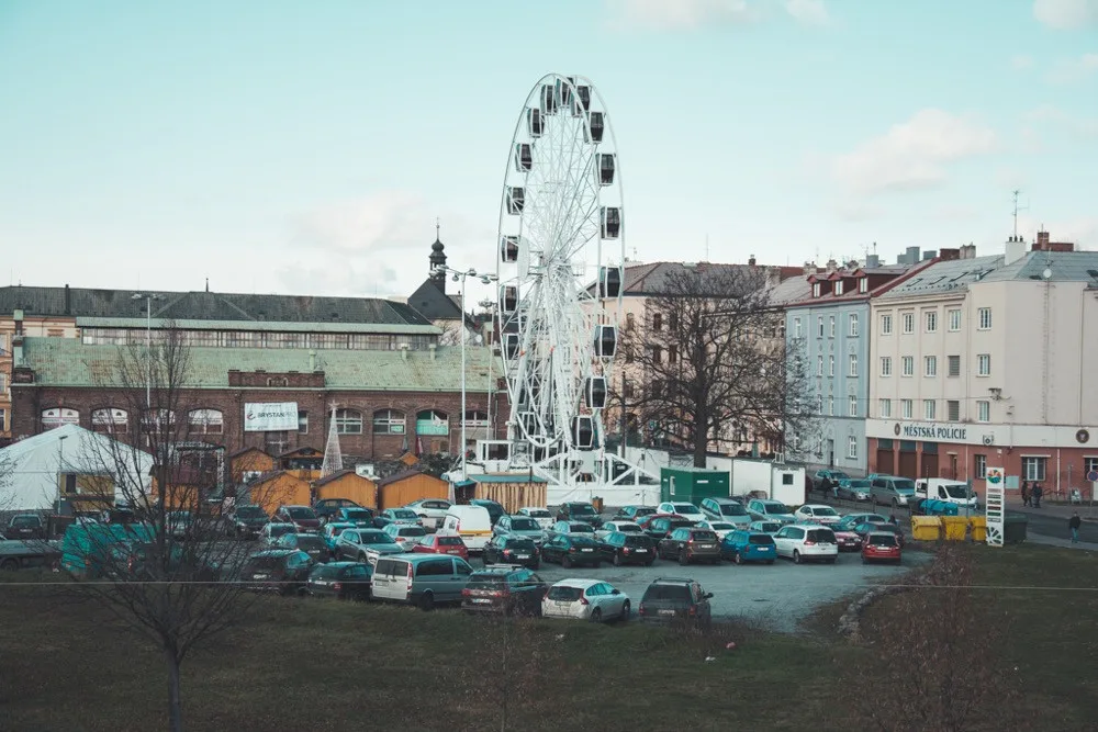 FOTO/VIDEO: Vyzkoušeli jsme olomoucké vánoční kolo. Podívejte se, jaké jsou z něj výhledy