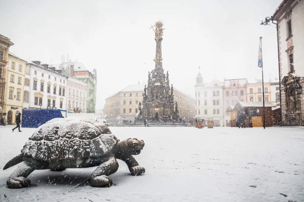 FOTO: Takhle to vypadalo loňský leden v centru. Dočkáme se ještě do konce tohoto ledna podobné nadílky?