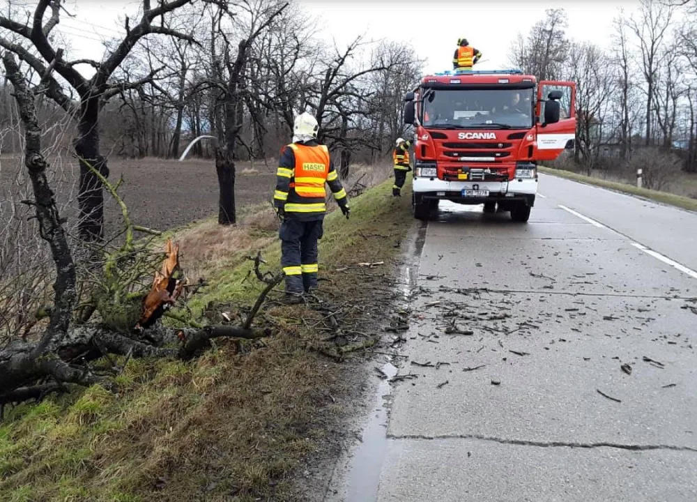 AKTUALIZOVÁNO: Meteorologové varují před silným větrem. Hasiči evidují zvýšený počet výjezdů
