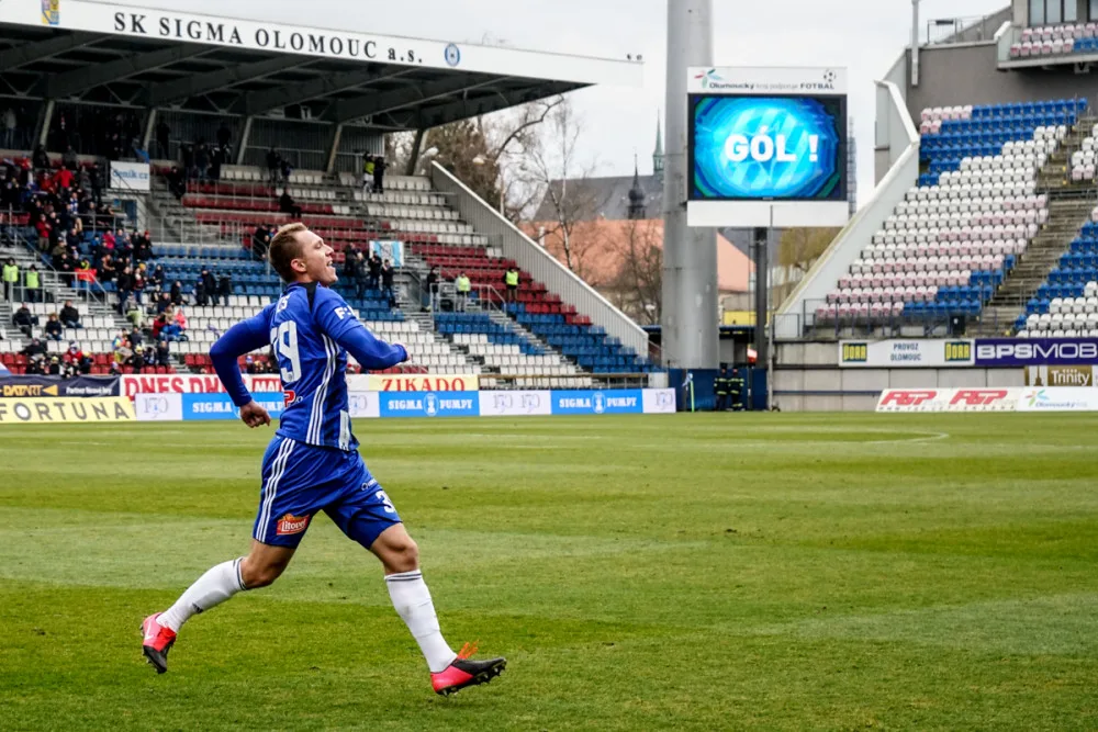 FOTOGALERIE: Olomouc remizovala s Jabloncem v divokém zápase 1:1