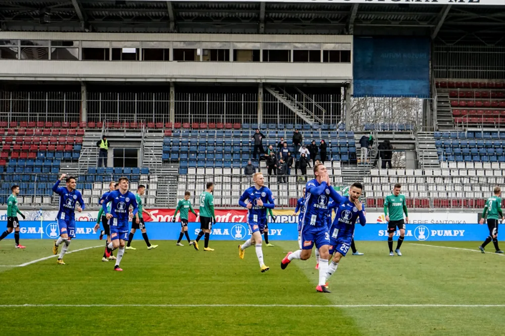 FOTOGALERIE: Olomouc remizovala s Jabloncem v divokém zápase 1:1
