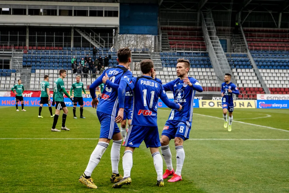 FOTOGALERIE: Olomouc remizovala s Jabloncem v divokém zápase 1:1