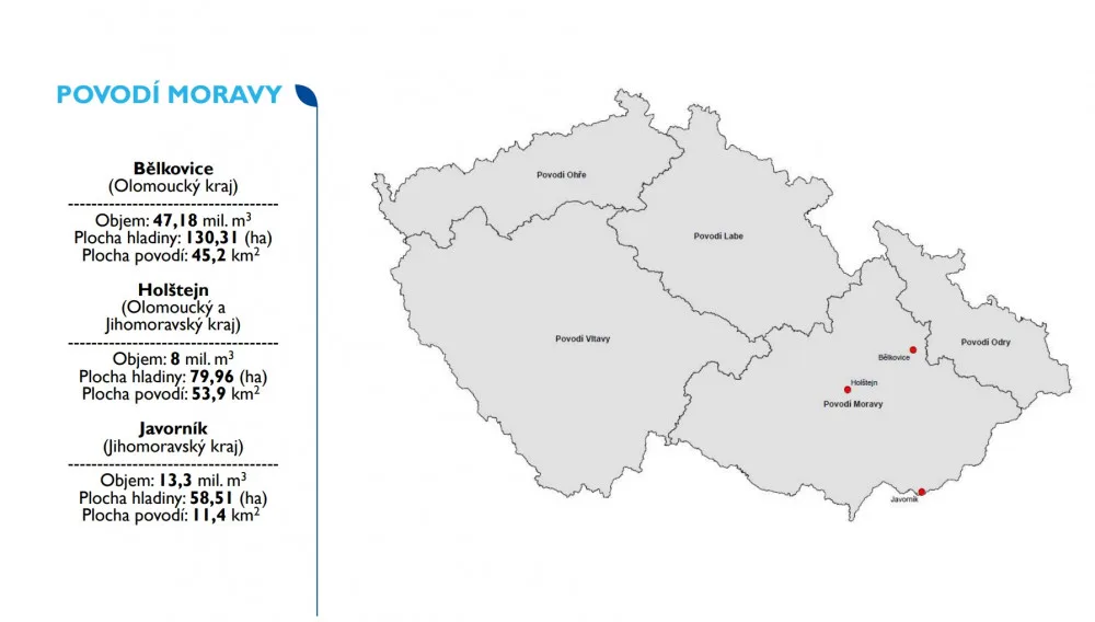 Ministr zemědělství Toman oznámil, kde chce stavět přehrady. Nejobjemnější má vzniknout v Bělkovicích