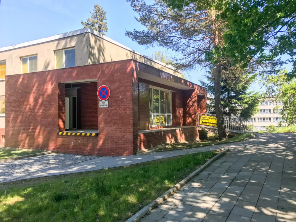 Odběrové místo v budově F ve FN Olomouc