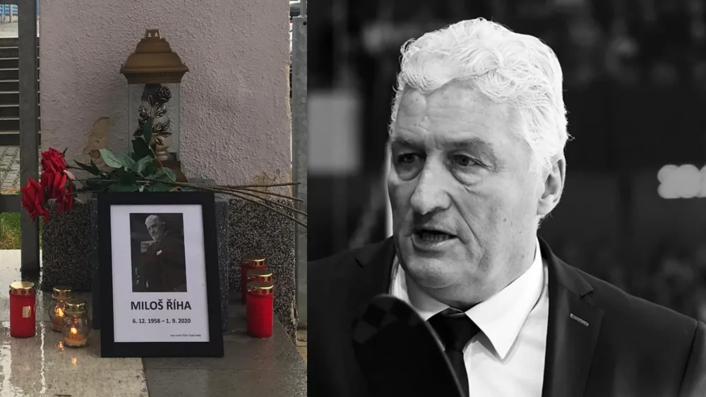 Pietní místo i vzpomínky: Říha? Byl osobnost! Dokázal všechny strhnout, zní od kamarádů
