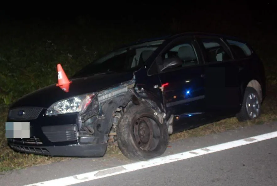 Řidička vjela do protisměru pravděpodobně bez příčiny. Foto z místa nehody.