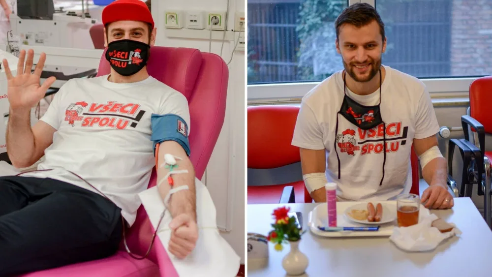 Olomoučtí hokejisté kápli božskou červenou. Své fanoušky vyzývají k darování krve