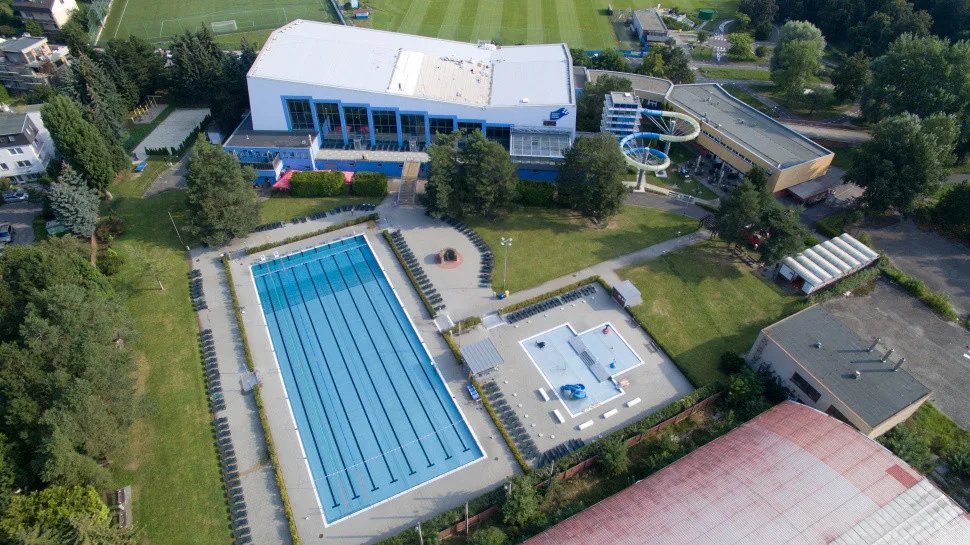 Plavecký stadion v Olomouci.