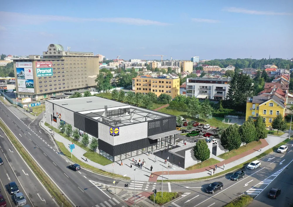 Vizualizace nové prodejny