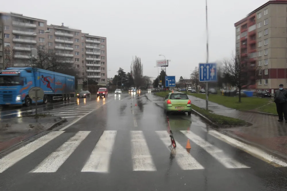 Nehoda na ulici Velké Novosady