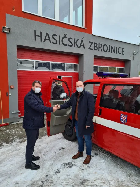 Štěpánov dostal od Olomouce darem hasičský vůz