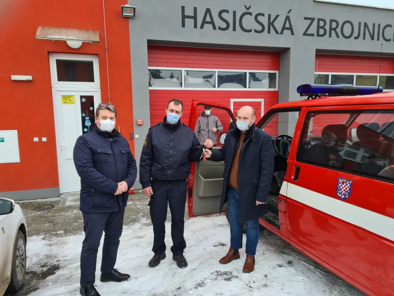 Štěpánov dostal od Olomouce darem hasičský vůz