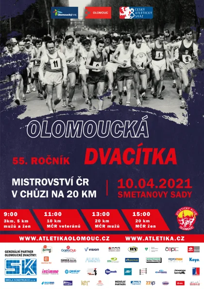 Olomoucká dvacítka bude 10. dubna slavit 55 let