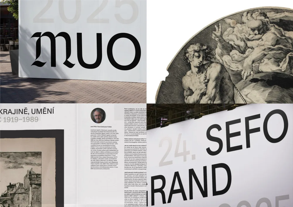 Muzeum umění Olomouc má nový vizuální styl,návrh vzešel ze soutěže
