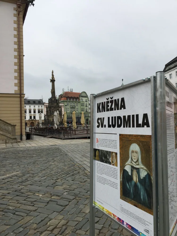 Svatá Ludmila na Horním náměstí. Život  české  světice  je  inspirující  i  po  1100  letech